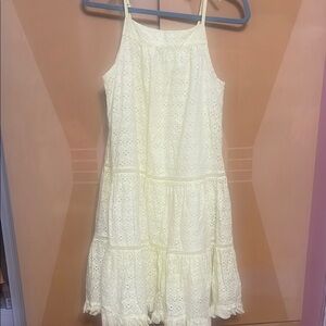 Scotch & Soda Cream Ruffled Tiered Sundress